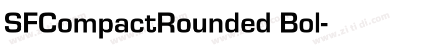 SFCompactRounded Bol字体转换